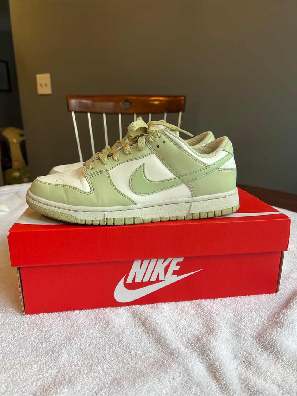 Nike W Dunk | Low Next Nature Sneakers - Light Green/Sage & White